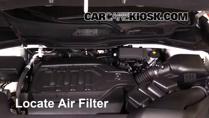 2016 Acura MDX SH-AWD 3.5L V6 Air Filter (Engine) Check